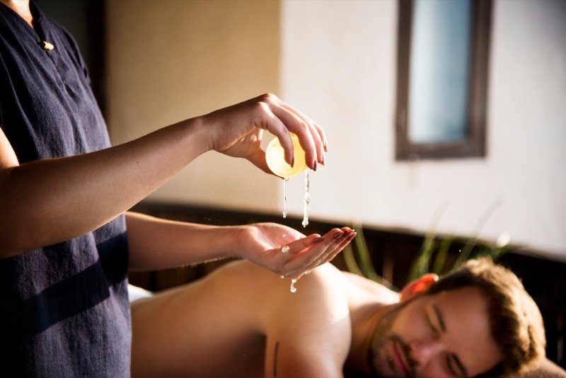 Massage with Natural Oils